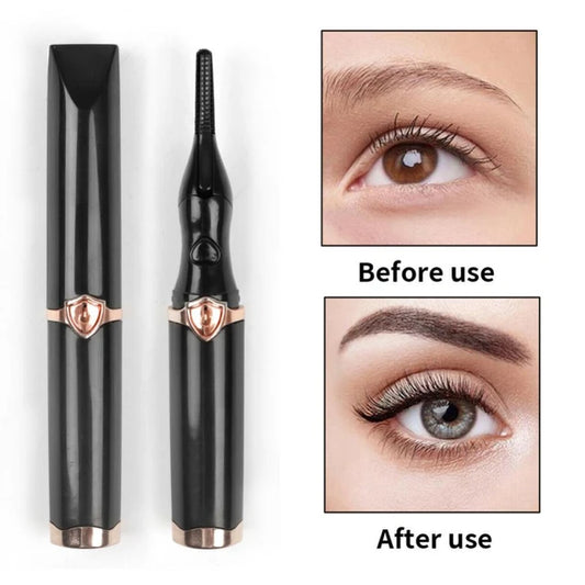 Heated Eyelash Curler Electric Eyelash Curler Long-lasting Results Sleek Rechargeable Heated Lash Curler Time-saving Versatile