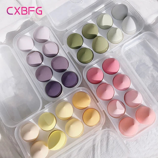 4/8pcs Makeup Sponge Blender Beauty Egg Cosmetics Puff Soft Foundation Sponges Powder Puff Women Make Up Accessories Beauty Tools