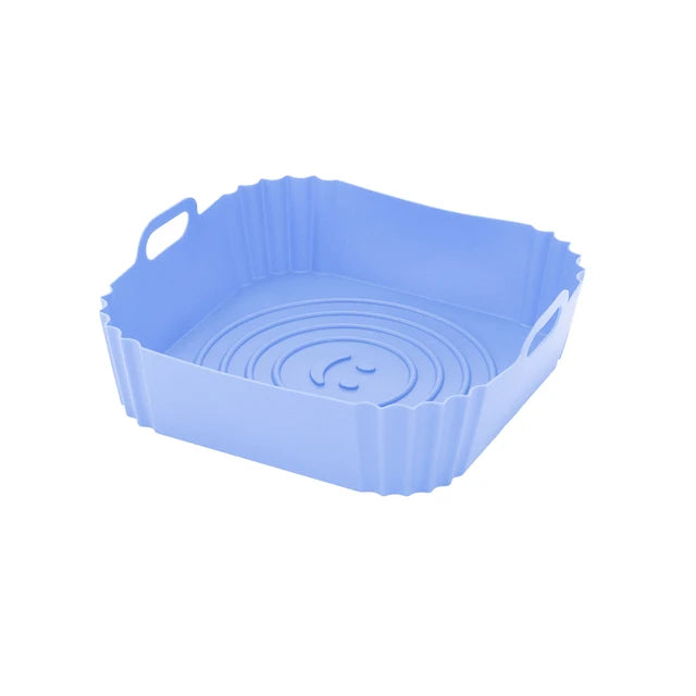 Reusable Airfryer Pan Liner Accessories Silicone Air Fryers Oven Baking Tray Pizza Chicken Airfryer Non-stick Silicone Mould