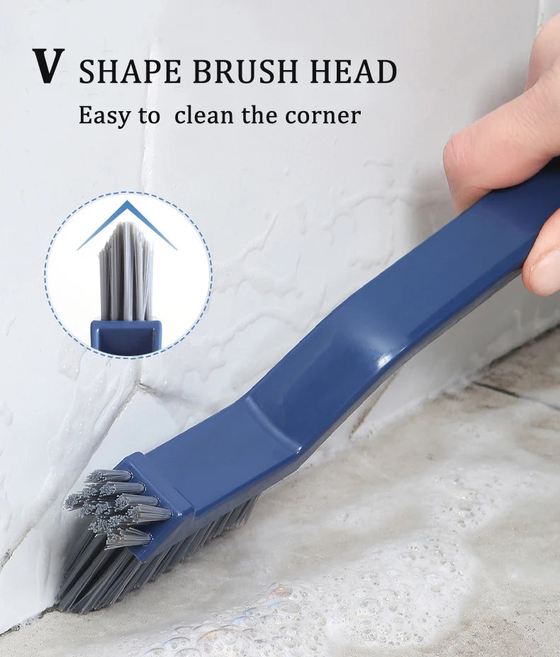 Multipurpose Bathroom Tile Floor Gap Cleaning Brush Window Groove Hand Cleaning Brush Household Wall Corner Kitchen Tool