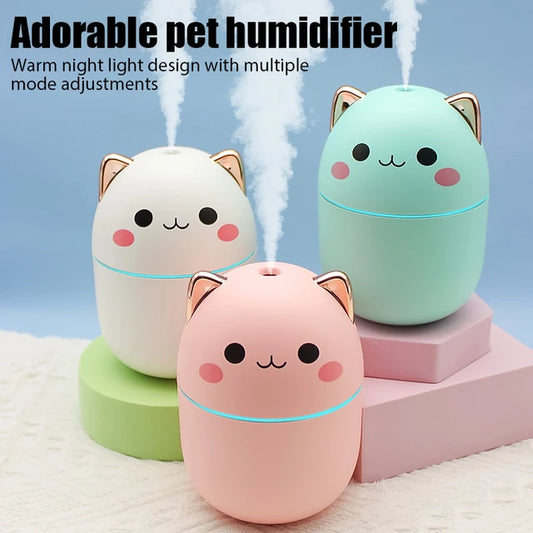 Mini Cute Air Humidifier Essential Oil Humidificadores Home Bedroom Aroma Diffuser Purifier Perfume Cool Mist Maker Umidificador