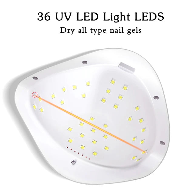 Nail Dryer LED Nail Lamp UV Lamp For Curing All Gel Nail Polish With Motion Sensing Manicure Pedicure Salon Tool