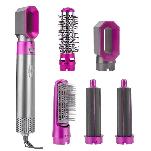 Hair Dryer Comb A 5 in 1 Hot Air Comb For Curling And Straightening Hair Automatic Straight Hair Comb And Hair Dryer Hot Comb