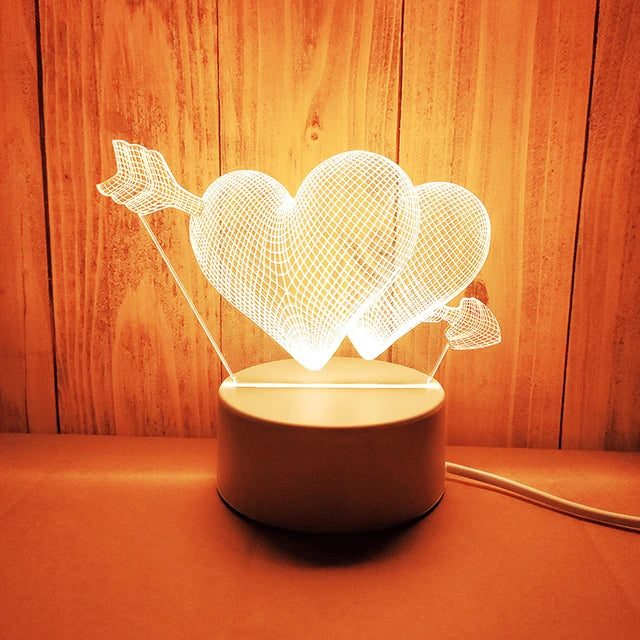 Creative 3D Nightlight Valentine's Day Nightlight Gift