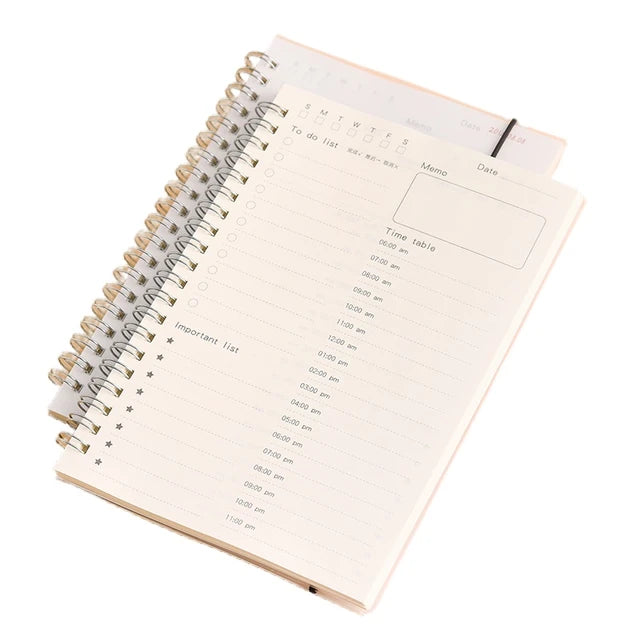 Daily Plan Time Management Day Schedule Learning Students Self-Discipline Notepad Daily Planner Schedule Planner Organizer Book