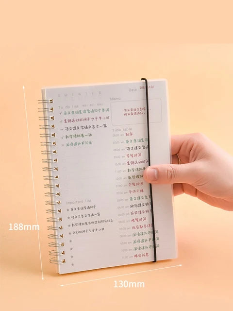 Daily Plan Time Management Day Schedule Learning Students Self-Discipline Notepad Daily Planner Schedule Planner Organizer Book