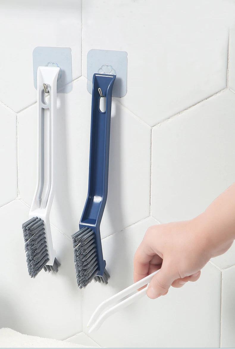 Multipurpose Bathroom Tile Floor Gap Cleaning Brush Window Groove Hand Cleaning Brush Household Wall Corner Kitchen Tool