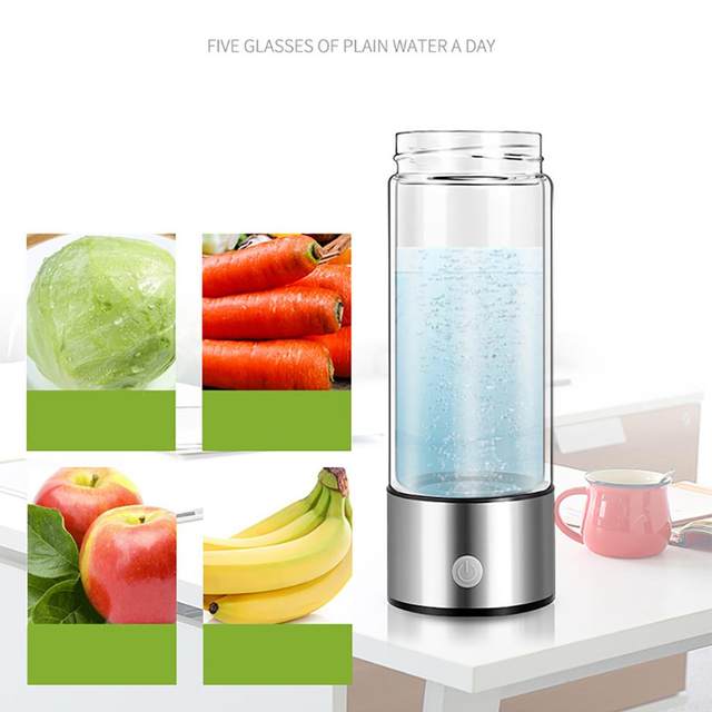 420ML Portable Water Lonizer Bottle Rechargeable Negative Ion Watering Cup Hydrogens-rich Water Cup Water Generator USB