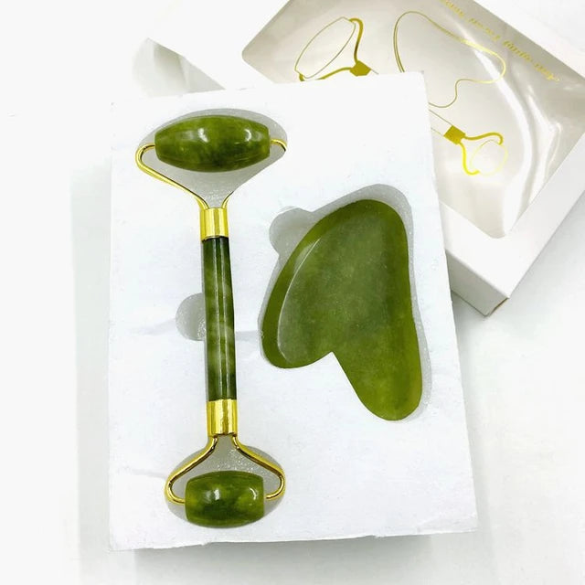 Natural Jade Face Massager Gua Sha Stone Face Guasha Masaje Facial Board Acupoint Eye Care SPA Massager Tool Massage Visage