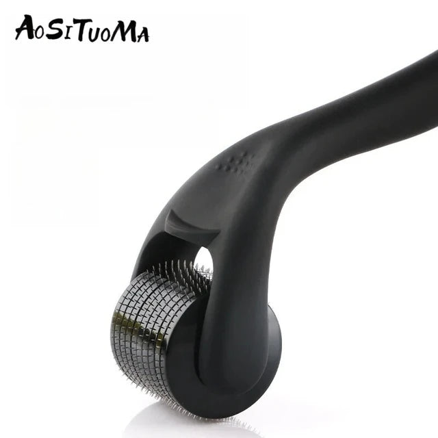 Microneedle Derma Roller With Titanium Needles Amazing Microneedling Tool For Skin Facial Beauty Hair Beard Scalp Women And Men