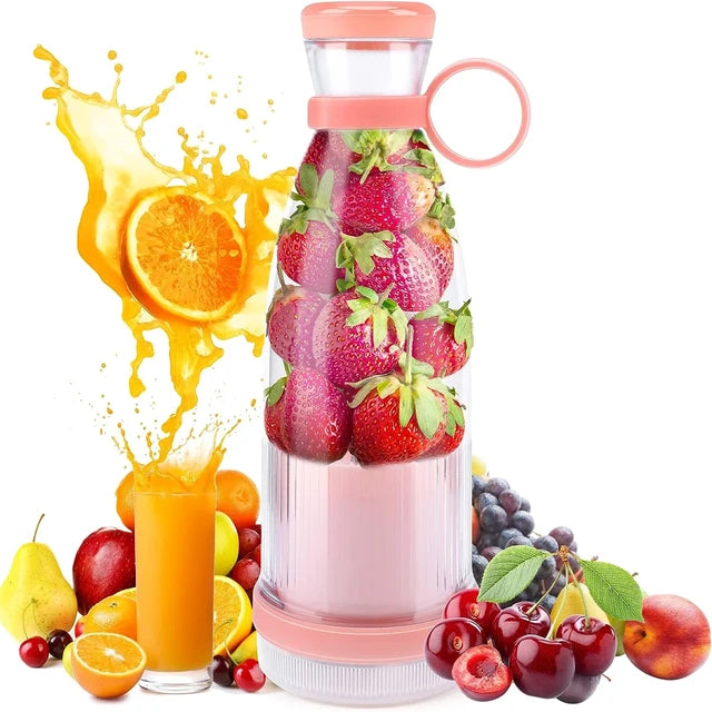 Portable Electric Juicer Mini Juice Blender 6 Blades Shake Smoothie Orange Lemon USB Charging Fruit Mixer Fresh Squeezer Machine