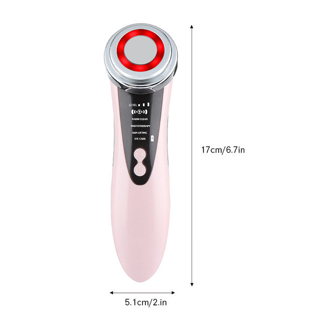 EMS Facial Massager LED Light therapy Sonic Icon Vibration Skin Tightening Face Lifting Anti Wrinkle Beauty Device Skin Care Tool