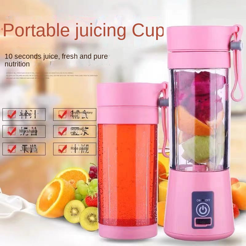 Electric Mini Juice Shake Blender Portable Mini Whirlwind Juice Cup Charging Mini Edition Fruit Juice Machine 6 Blades