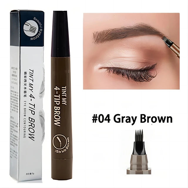 4 Point Eyebrow Pencil Maquillajes Para Mujer Waterproof Liquid Eyebrow Pen Makeup Long Lasting Cosmetic Microblade Brow Pencil