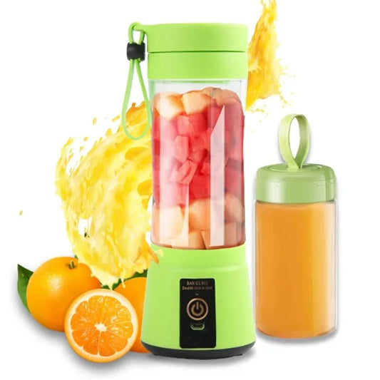 Portable Fruit Blenders Summer Personal Electric Mini Bottle Home USB Mini 6 Blades Juicer Cup Machine For Kitchen