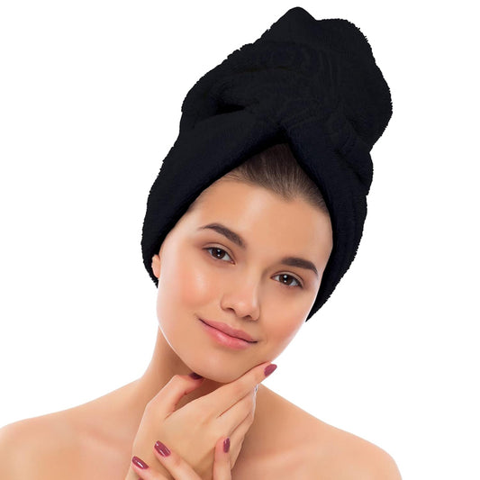 5/10 Pack Microfiber Salon Towels Black Color 35*75cm Large Salon Towels For Hair Stylist Microfiber Hair Towel