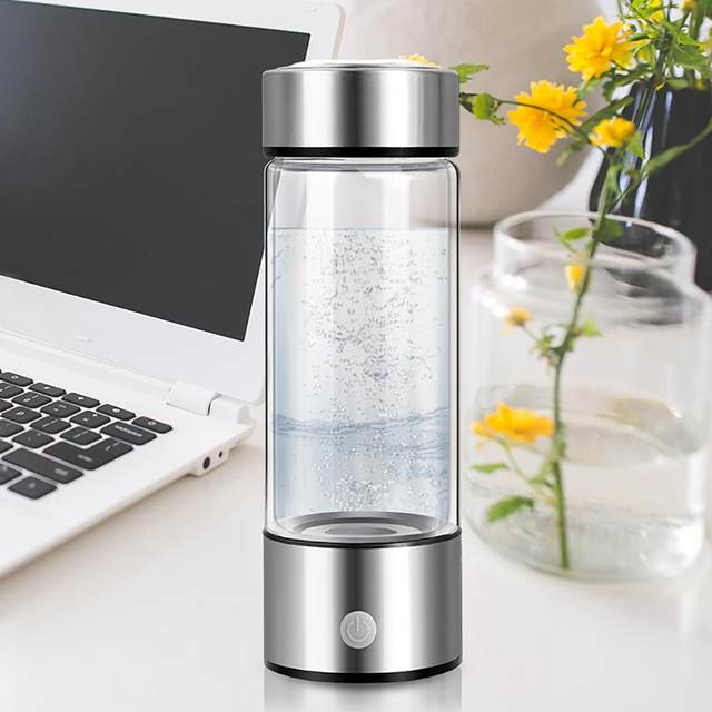 420ML Portable Water Lonizer Bottle Rechargeable Negative Ion Watering Cup Hydrogens-rich Water Cup Water Generator USB