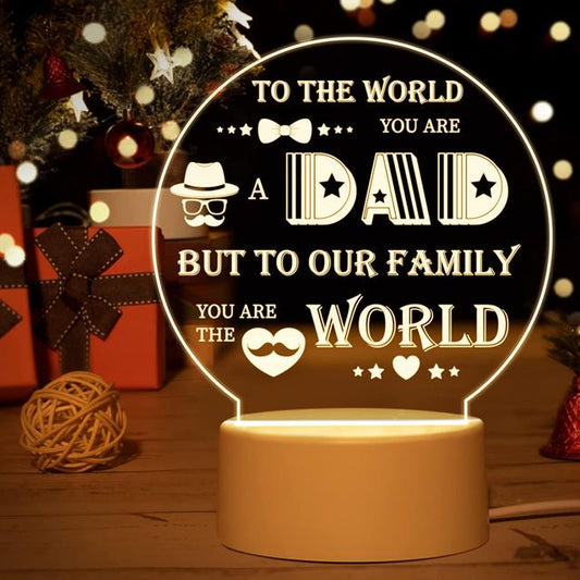 1pc Dad Gifts From Night Lamp With Christmas Gifts For Dad, Dad Night Light, Gifts For My Dad, A Present For Father's Day