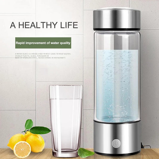 420ML Portable Water Lonizer Bottle Rechargeable Negative Ion Watering Cup Hydrogens-rich Water Cup Water Generator USB