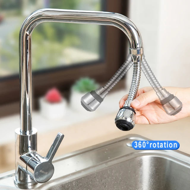 Kitchen Gadgets 2 Modes 360 Rotatable Bubbler High Pressure Faucet Extender Water Saving Bathroom Kitchen Accessories Supplies